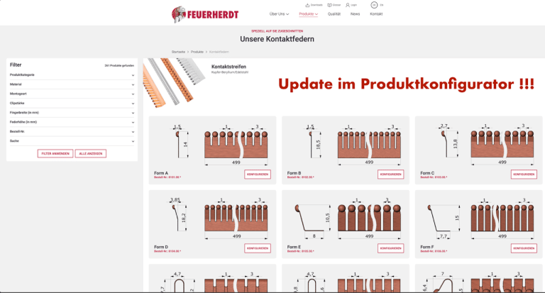 Produktkonfigurator Feuerherdt