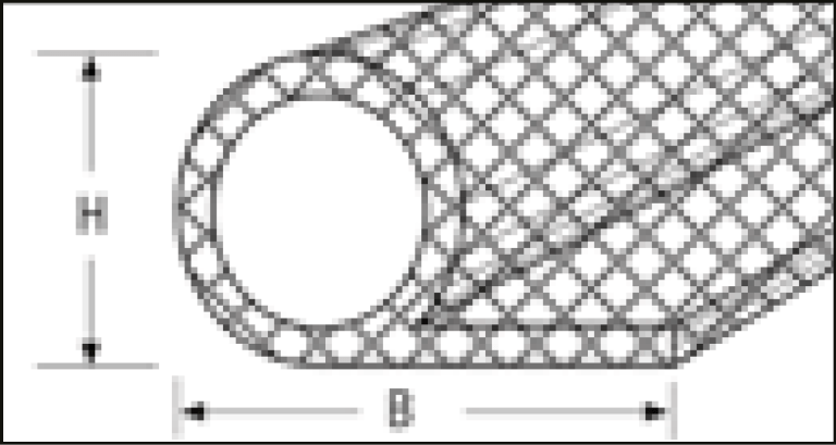 Mesh-Dichtung - Hohlgestricke
